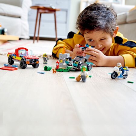 Stingere de incediu si urmarire politista Lego City, +5 ani, 60319, Lego 495794