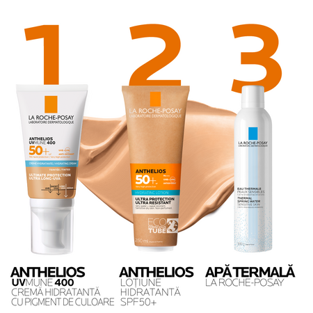 Crema hidratanta cu protectie solara SPF 50+ Anthelios UVmune 400, 50 ml, La Roche-Posay 555598