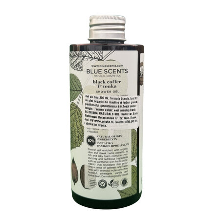 Gel de dus Black Coffee & Tonka, 300 ml, Blue Scents 776910