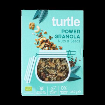 Granola Bio cu nuci si seminte Power, 350 g, Turtle