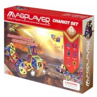 Joc de constructie magnetic, +3 ani, 66 de piese, Magplayer