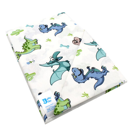 Set Lenjerie patut cu 5 piese, Dinozauri, Baltic Bebe 496867