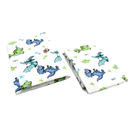 Set Lenjerie patut cu 5 piese, Dinozauri, Baltic Bebe 496870
