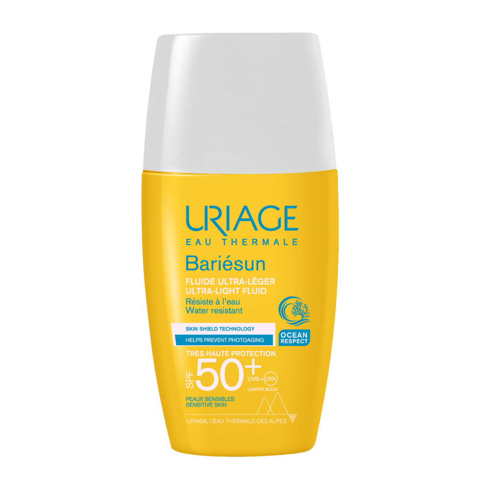 Fluid lejer cu protectie solara SPF50+ Bariesun, 30 ml, Uriage