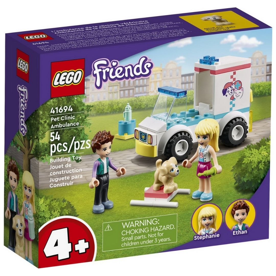 Ambulanta clinicii animalutelor Lego Friends, +4 ani, 54 piese, 41694, Lego