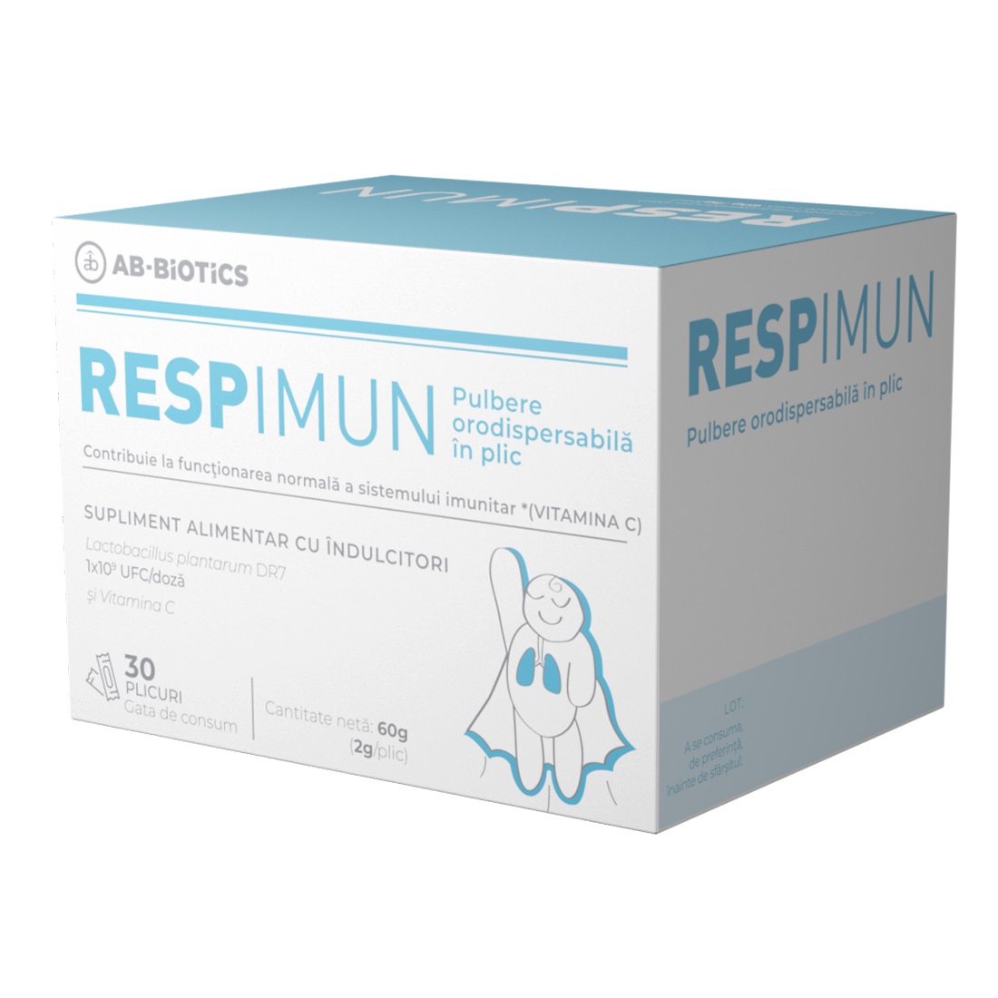 Respimun pulbere orodispersabila, 30 plicuri, Ab-Biotics