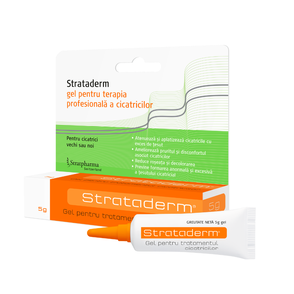 Gel pentru terapia profesionala a cicatricilor Strataderm, 5g, Meditrina Pharmaceuticals