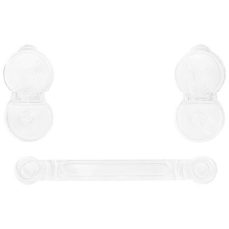 Set 2 Sigurante ajustabile, 15.2x1.1x3.8 cm, Transparent, Kikka Boo 497058