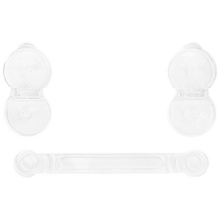 Set 2 Sigurante ajustabile, 15.2x1.1x3.8 cm, Transparent, Kikka Boo 497058