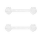 Set 2 Sigurante ajustabile, 15.2x1.1x3.8 cm, Transparent, Kikka Boo 497059