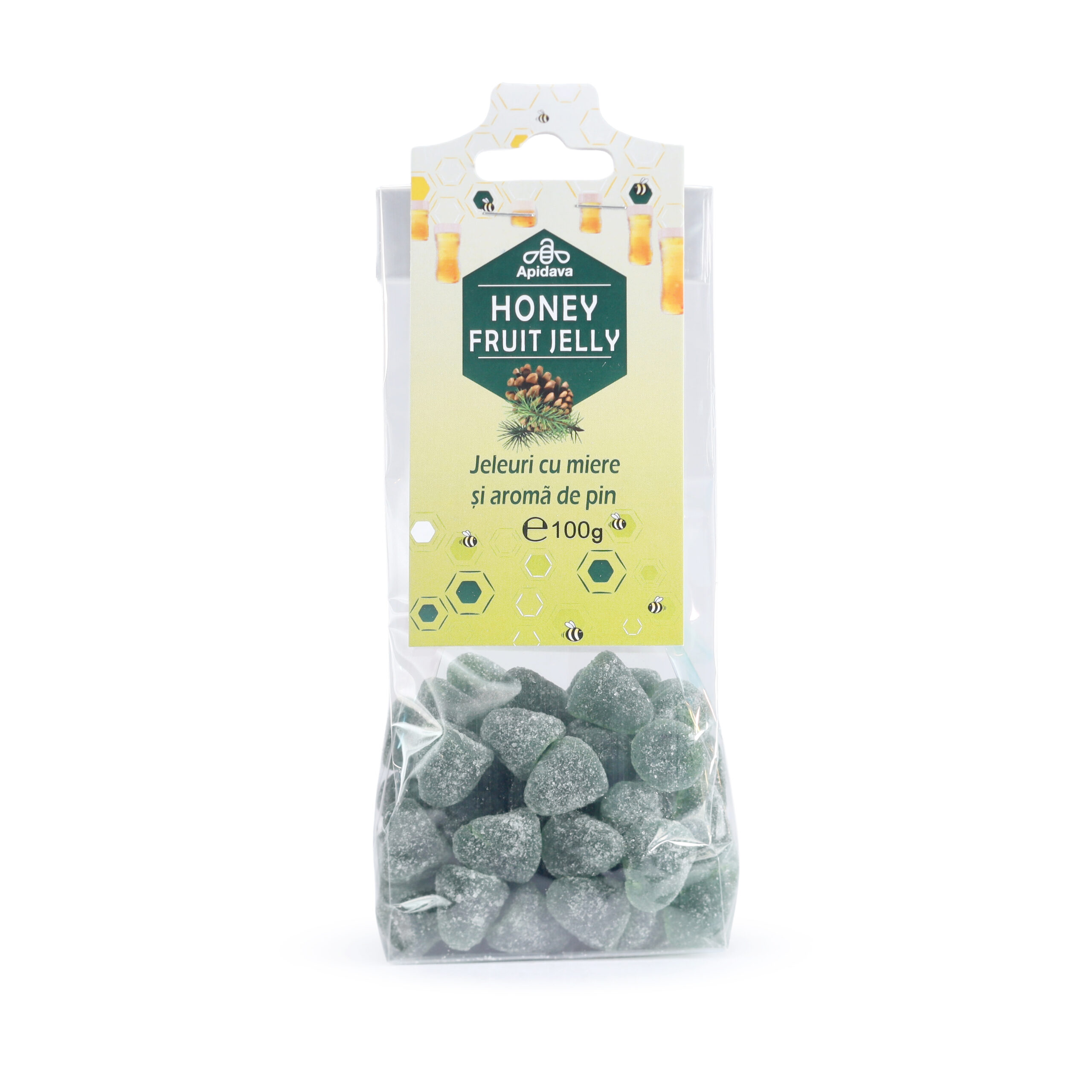 Jeleuri cu miere si aroma de pin, 100 g, Apidava