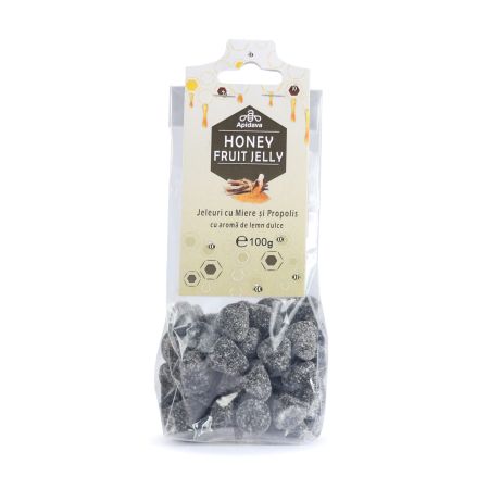 Jeleuri cu propolis si aroma de lemn dulce, 100 g, Apidava