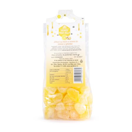 Jeleuri cu miere si aroma de lamaie si ghimbir, 100 g, Apidava 761686