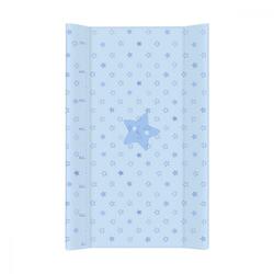 Masuta de infasat cu intaritura si cap deschis, 50x70 cm, Stele albastre, Ceba Baby