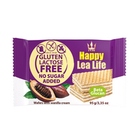 Napolitane cu vanilie fara gluten, 95 gr, Lea Life