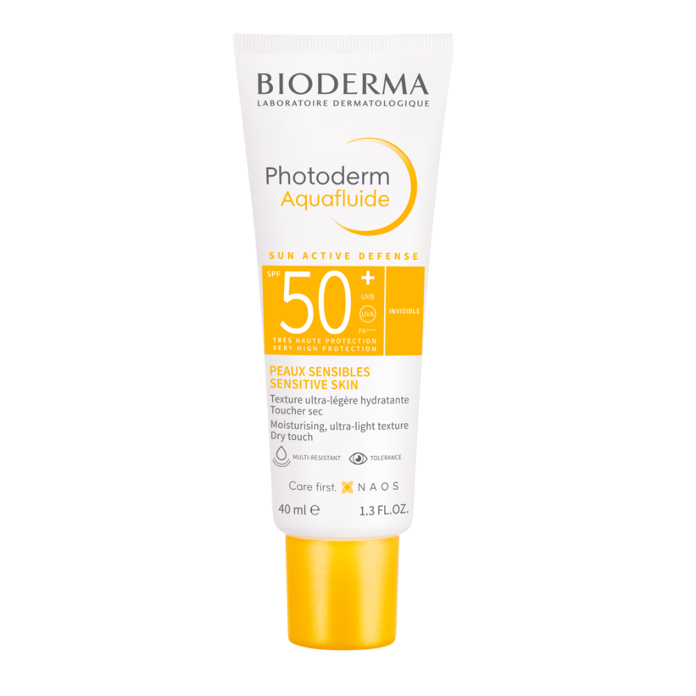 Fluid protectie solara SPF +50 Photoderm  Aquafluide, 40 ml,  Invisible, Bioderma