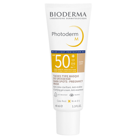 Crema protectie solara coloranta SPF 50+ Photoderm Creme, 40 ml, Light, Bioderma