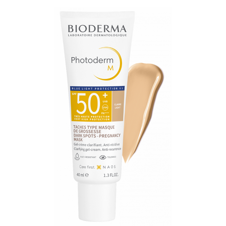 Crema protectie solara coloranta SPF 50+ Photoderm M, Light, 40 ml, Bioderma 792780