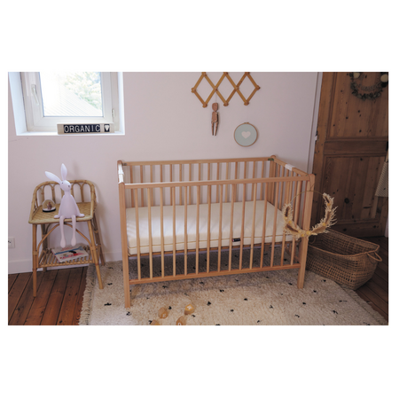 Saltea din bumbac organic pentru copii, 60x120x12 cm, Candide 498095