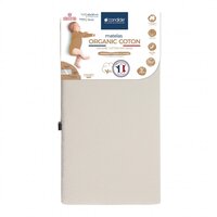 Saltea din bumbac organic pentru copii, 60x120x12 cm, Candide