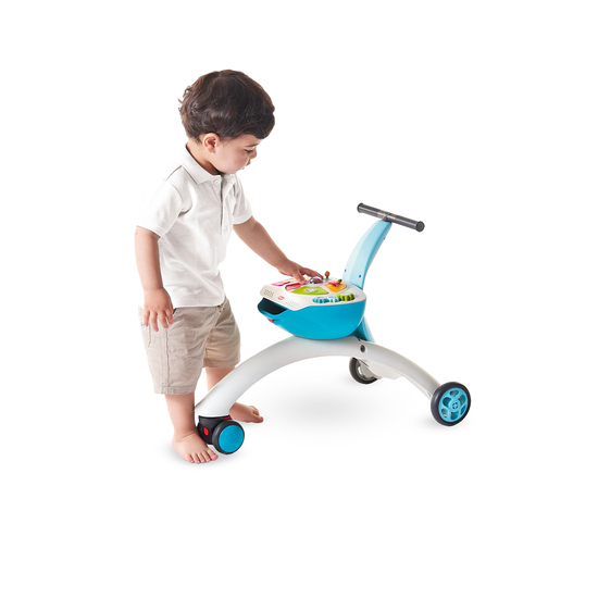 Antemergator si Tricicleta 5 in 1, Alb cu Albastru, +6 luni, Tiny Love 498263