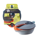 Set castron cu capac si lingurita, +6 luni, Gri cu Portocaliu, Tommee Tippee 498299