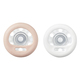 Suzeta de noapte Closer to Nature Breast like Pacifier, 0-6 luni, 2 bucati, Roz/Gri, Tommee Tippee 498352