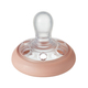 Suzeta de noapte Closer to Nature Breast like Pacifier, 0-6 luni, 2 bucati, Roz/Gri, Tommee Tippee 498347