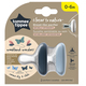 Suzeta de noapte Closer to Nature Breast like Pacifier, 0-6 luni, 2 bucati, Gri, Tommee Tippee 498372