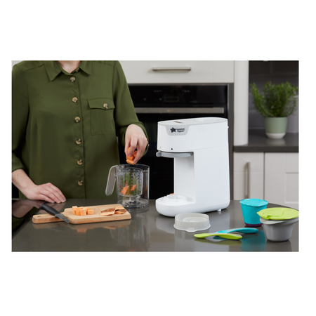 Aparat de gatit rapid cu aburi si blender, Alb, Tommee Tippee 498557
