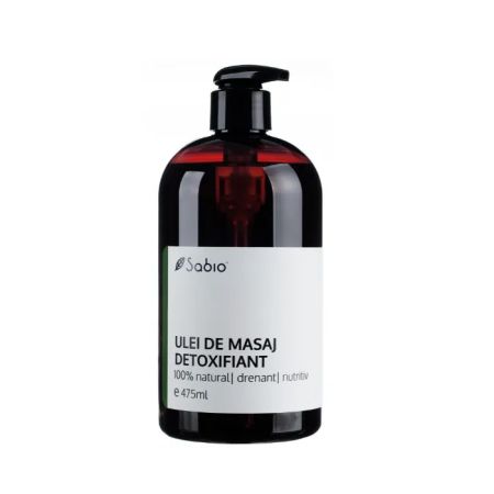 Ulei de masaj detoxifiant, 475 ml, Sabio