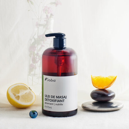 Ulei de masaj detoxifiant, 475ml, Sabio 817675