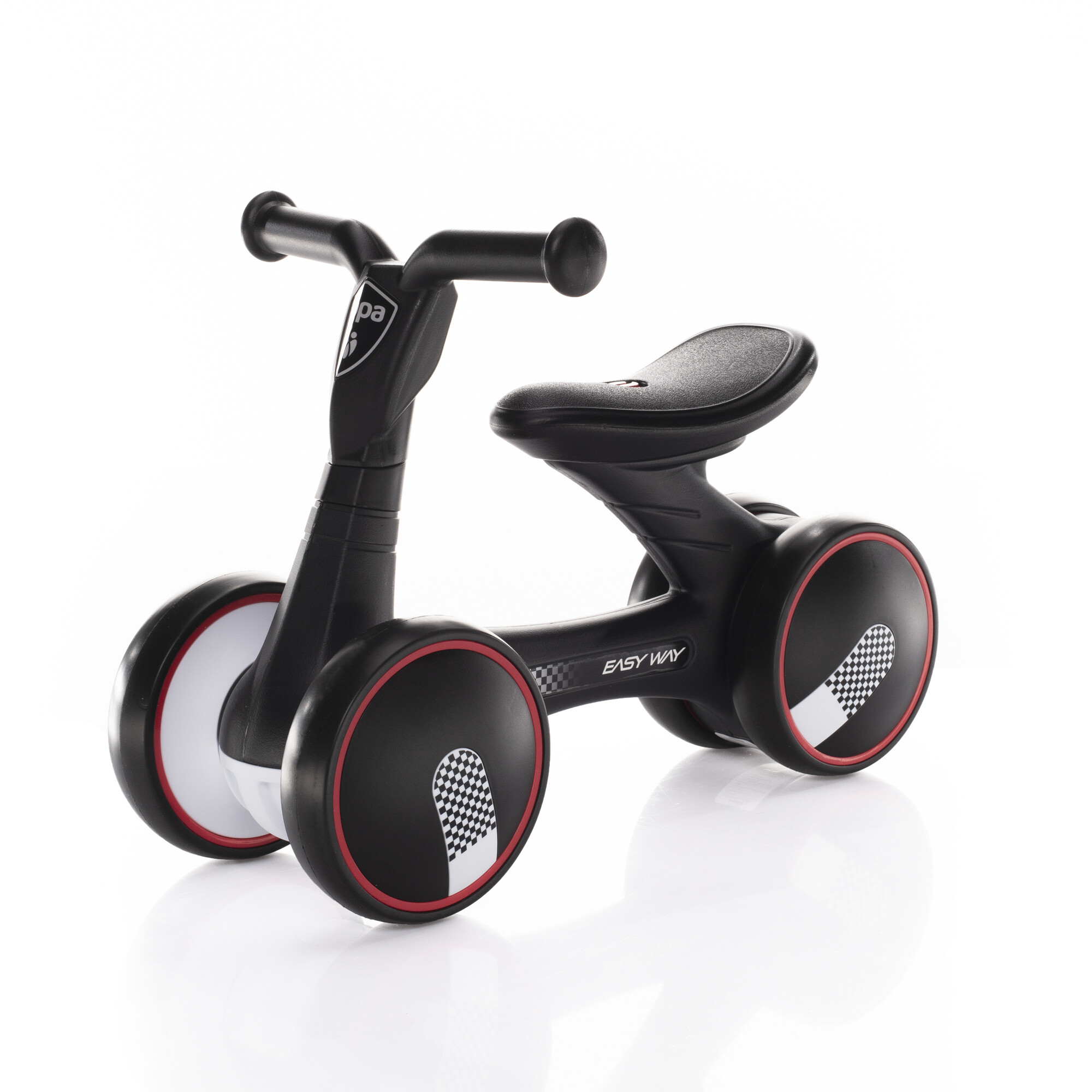 Bicicleta fara pedale Easy Way, +18 luni, Racing Black, Zopa