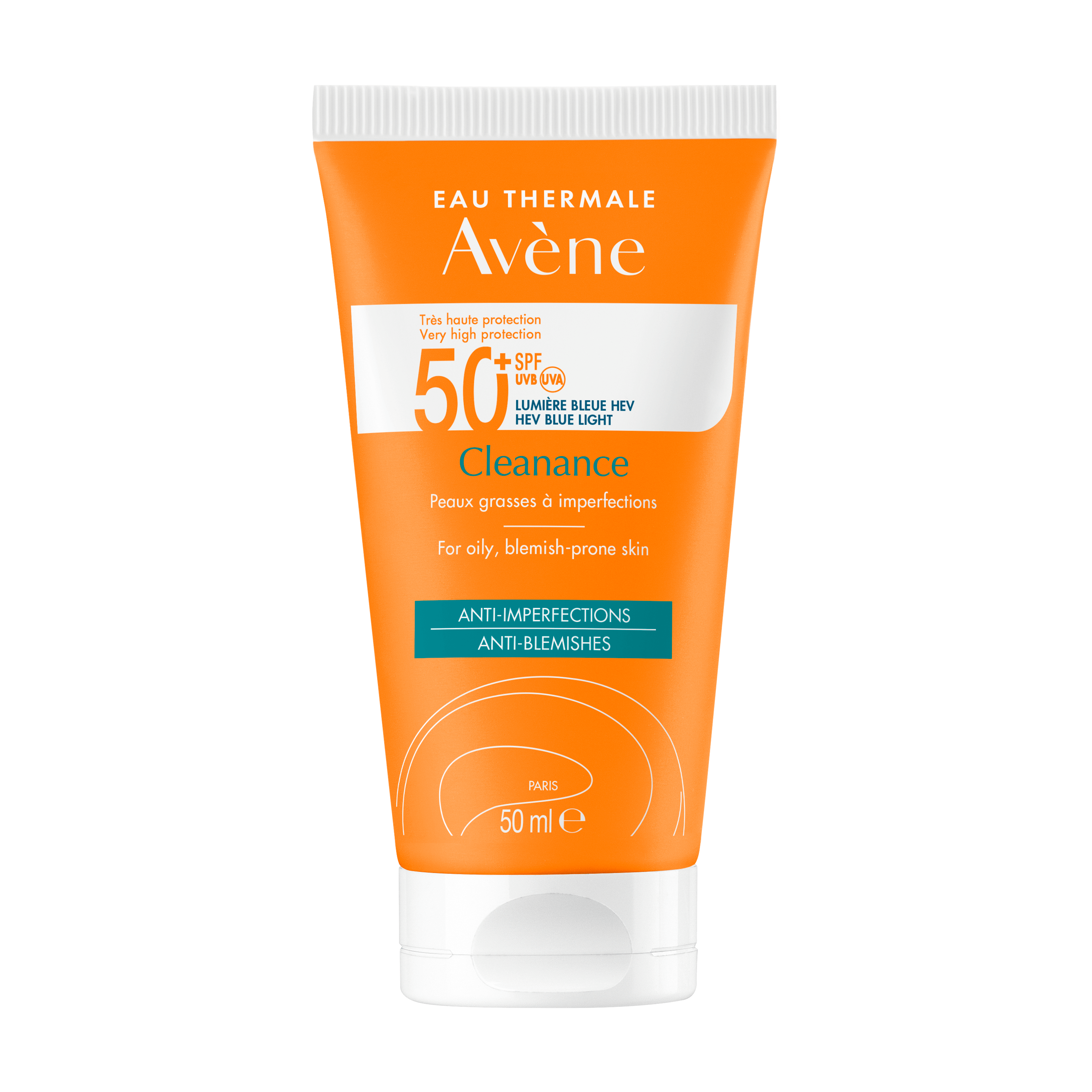 Crema cu protectie solara SPF50+ Triasorb Cleanance, 50 ml, Avene