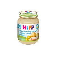 Piure cu porumb dulce, cartofi si carne de curcan, +4 luni, 125 g, Hipp