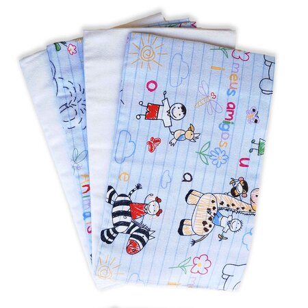 Set 4 scutece din finet, 75 x 75 cm, Tuxi Brands 536647