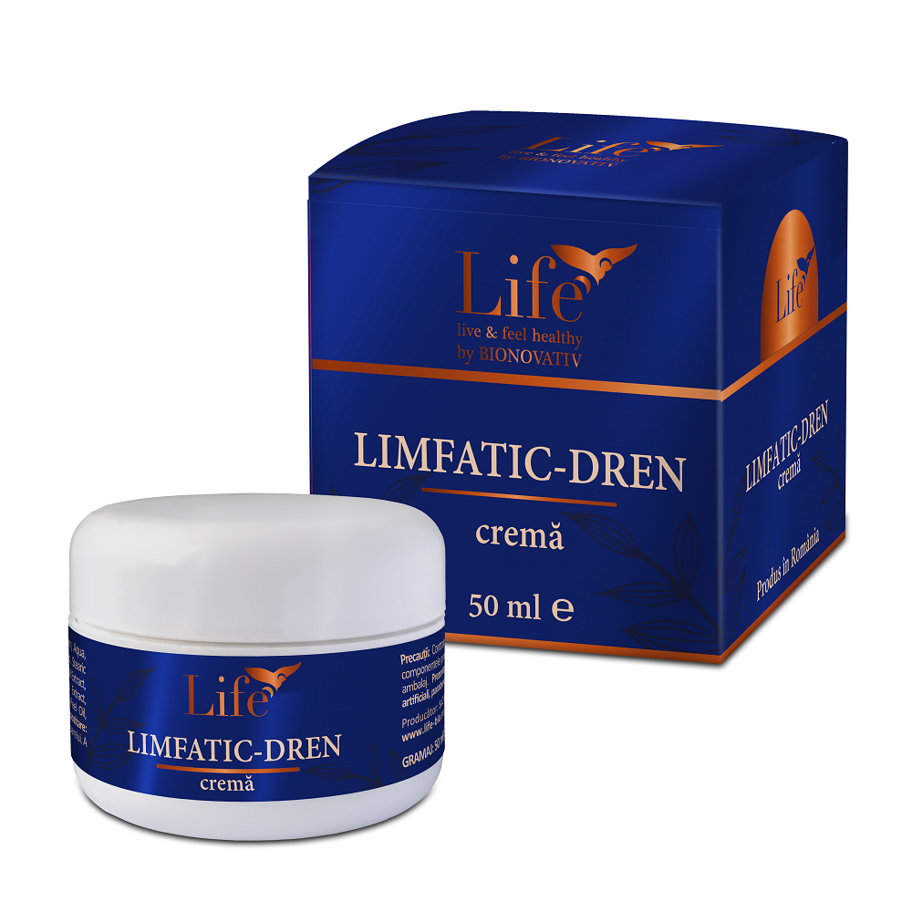 Crema Limfatic Dren Life, 50 ml, Bionovativ