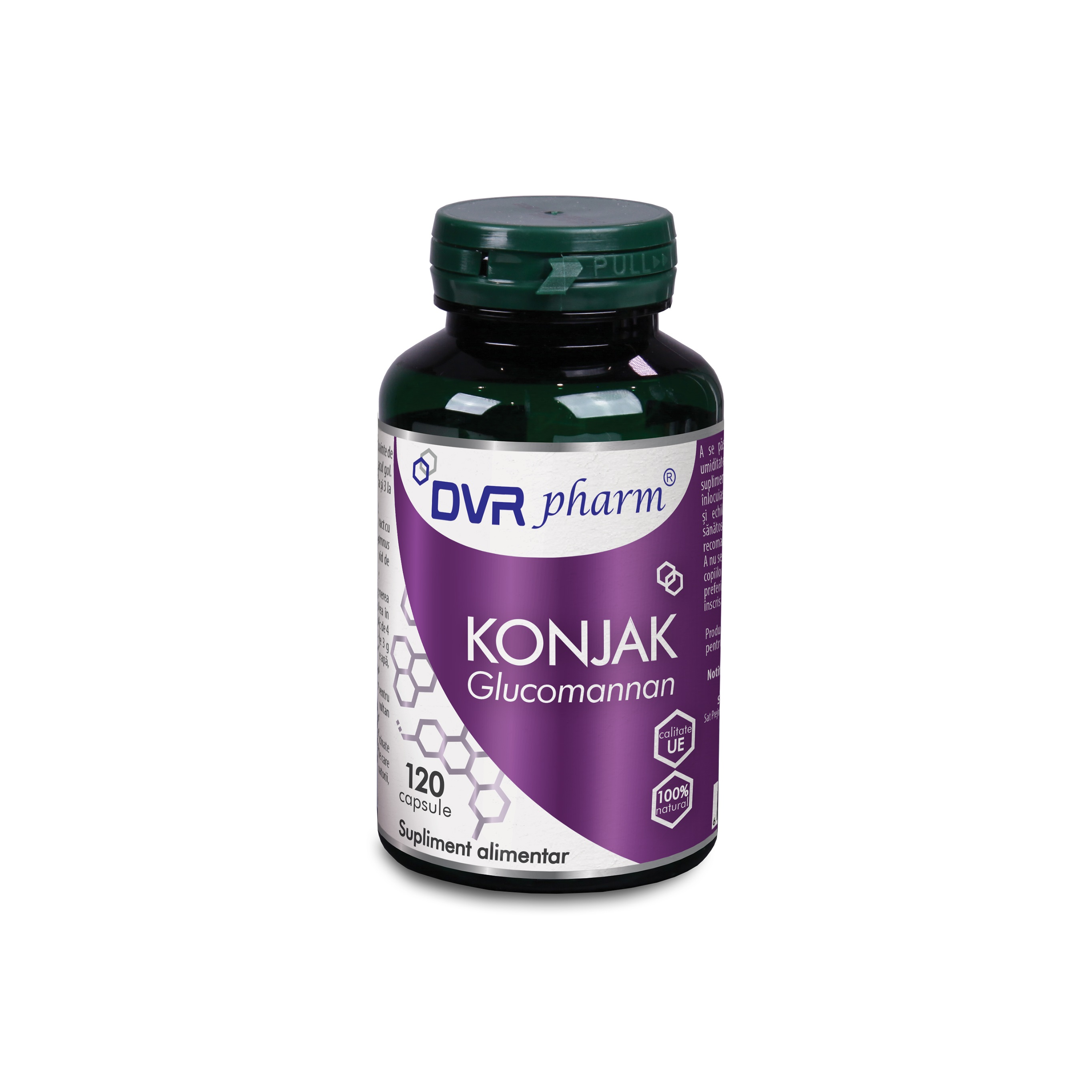 Konjak Glucomannan, 120 capsule, DVR Pharm