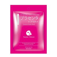 Masca de fata tip servetel cu Placenta si Platinum, 25 g, Mitomo