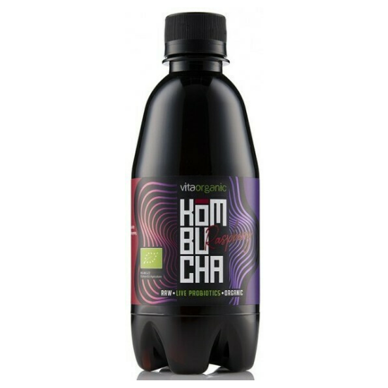 Kombucha cu zmeura bio, 330 ml, Vita Organic