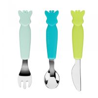 Set 3 tacamuri cu maner din silicon Girafa Sophie, Fresh Touch, Vulli