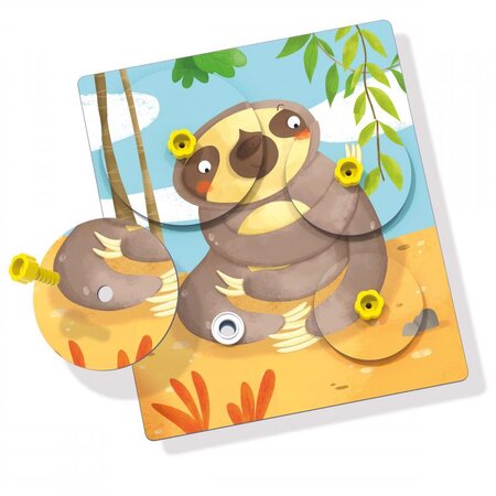 Puzzle Giro Montessori, Quercetti 449477