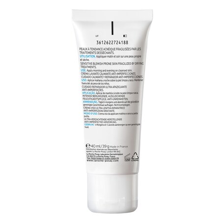 Crema hidratanta si calmanta pentru pielea grasa fragilizata Effaclar H Iso-Biome, 40ml, La Roche-Posay 499775