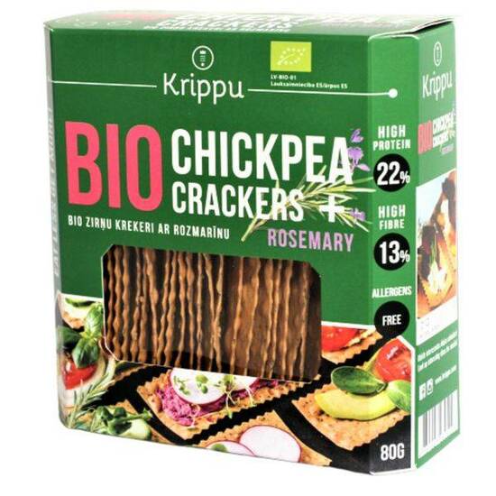 Crackers bio fara gluten cu rozmarin