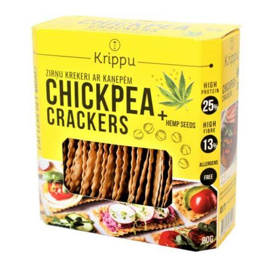 Crackers bio fara gluten cu seminte de canepa