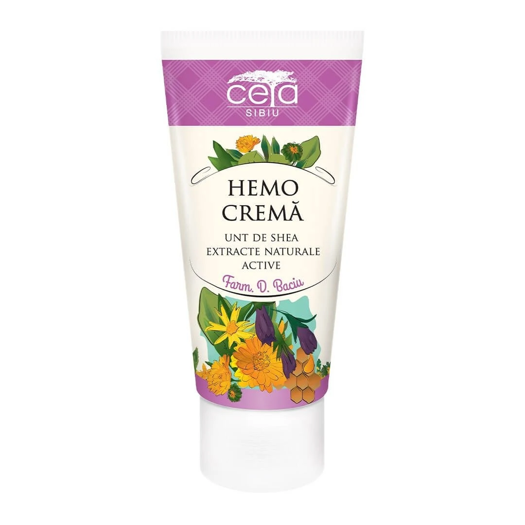 Hemo Crema cu unt de shea si extracte naturale active, 50 ml, Ceta