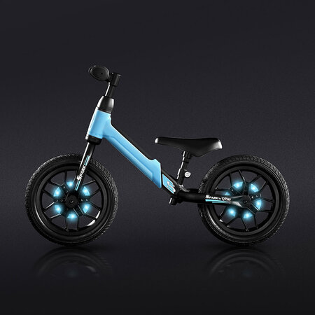 Bicicleta fara pedale Balance Bike Spark, +3 ani, Albastru, Qplay 500254