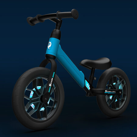 Bicicleta fara pedale Balance Bike Spark, +3 ani, Albastru, Qplay 500252