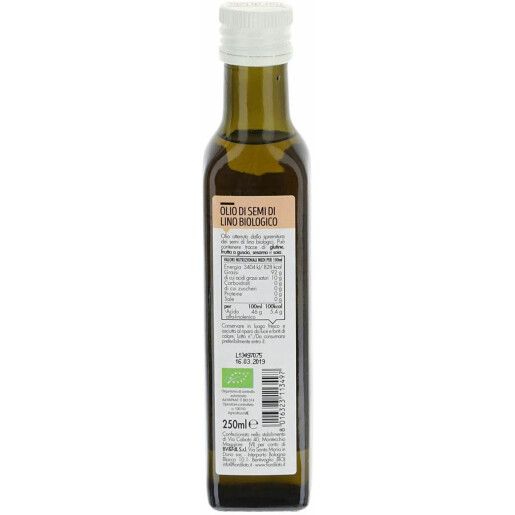 Ulei bio din seminte de in, 250ml, Fior di Loto 500267
