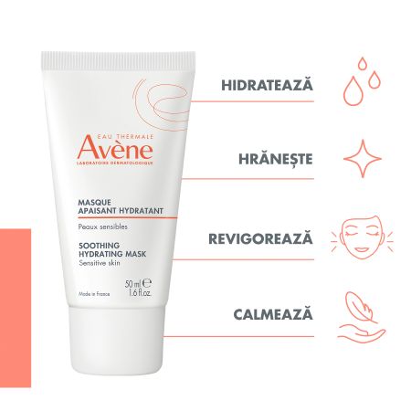 Masca hidratanta calmanta, 50 ml, Avene 626064